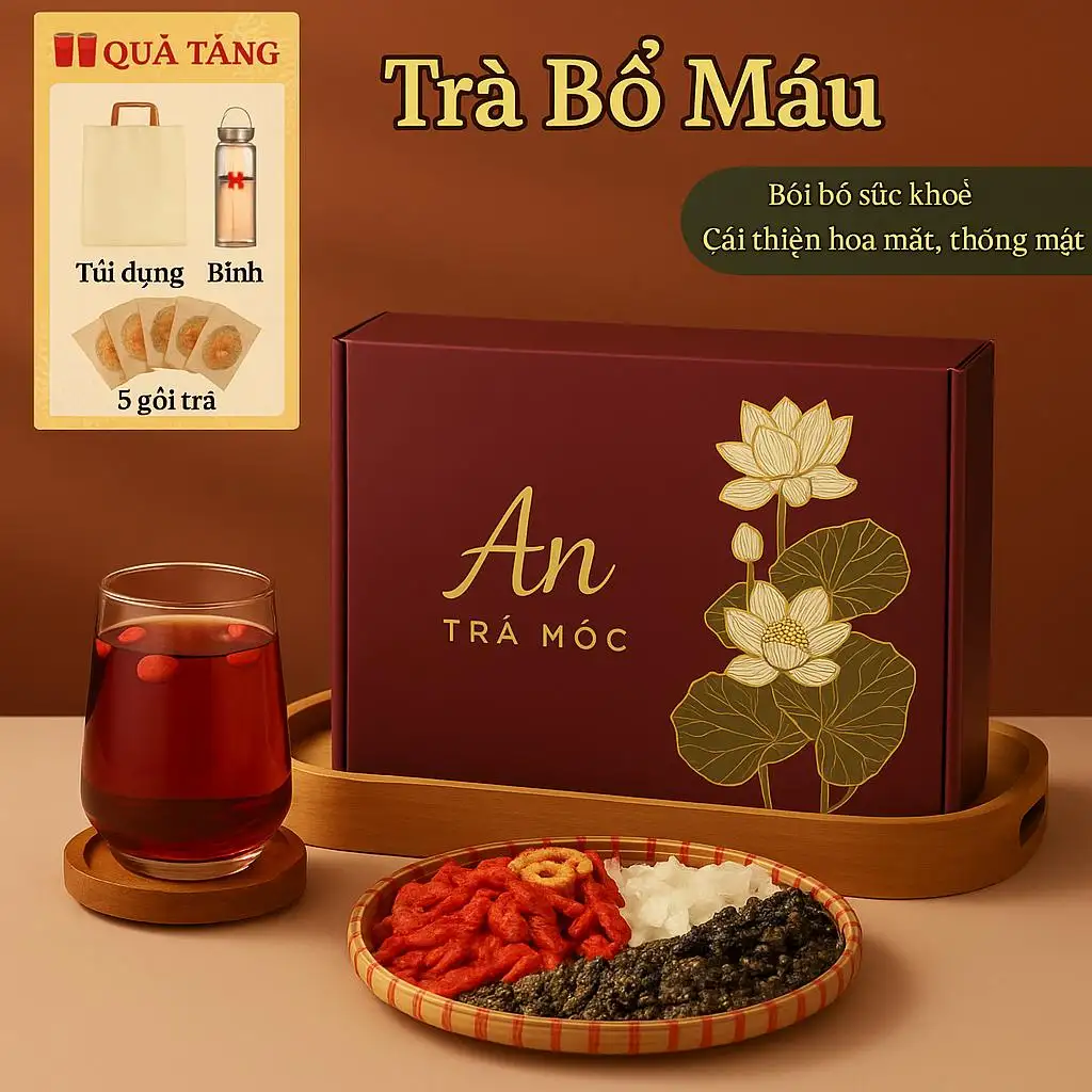 Trà Dưỡng Huyết Thảo Mộc Thanh Nhiên Bổ Máu An Thần Ngủ Ngon Đẹp Da Tiện Lợi 100% Thảo Mộc Tự Nhiên Không Chất Bảo Quản