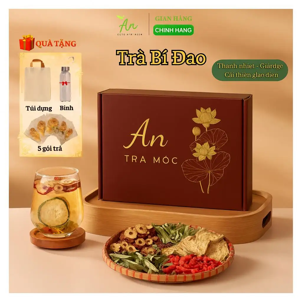 TRÀ BÍ ĐAO LÁ DỨA – Thanh mát tự nhiên, an tâm mỗi ngày