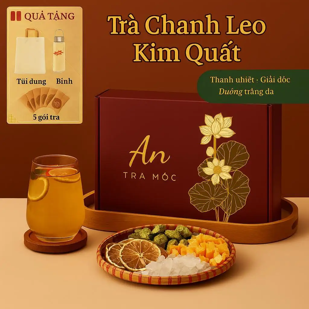 Trà Chanh Leo Kim Quất – An Trà Mộc | Trà Thảo Mộc Thanh Nhiệt, Giải Độc, Đẹp Da, An Thần